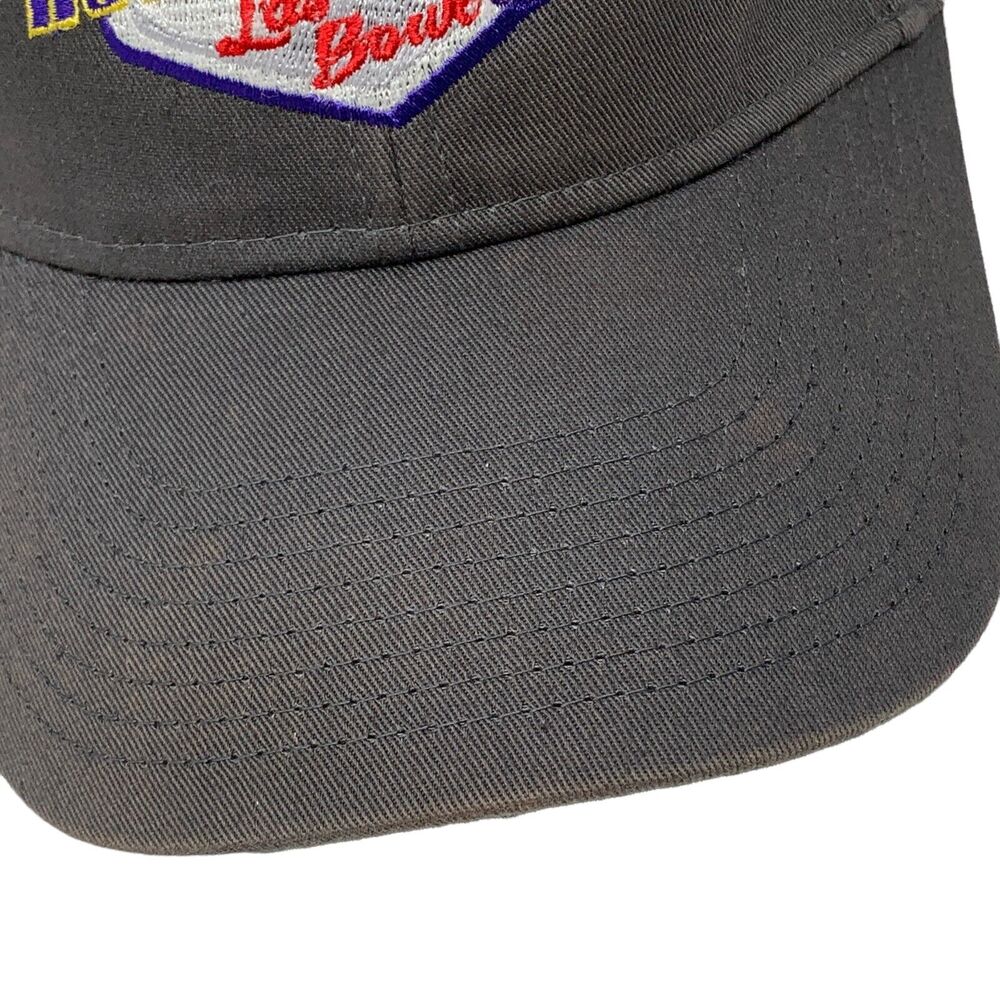 Las Vegas Bowl Hat Cap Gray NCAA College Football Royal Purple 6 Panel Strapback - Picture 6 of 10